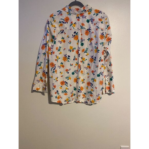 Croft & Barrow Womens Plus 2X Floral Button-Down Shirt Cottagecore Fairy Artsy - Picture 2 of 7